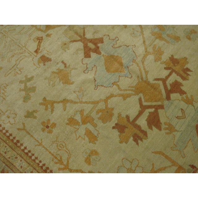 Early 21st Century Decorative Turkish Square Oushak - 8'6" x 10'2" For Sale - Image 11 of 12
