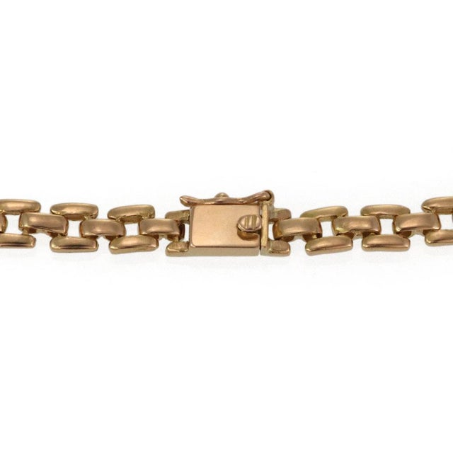 Lovely 4.70ct Sapphire & Diamond 18k Yellow Gold Floral Necklace For Sale - Image 4 of 5