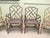 Vintage Chinese Chippendale Angraves Bamboo Plantation Chairs, 1930, Set of 10 For Sale - Image 4 of 9