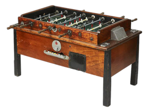 Vintage Foosball Table, Hardwood, England, 1940s Craftsmanship