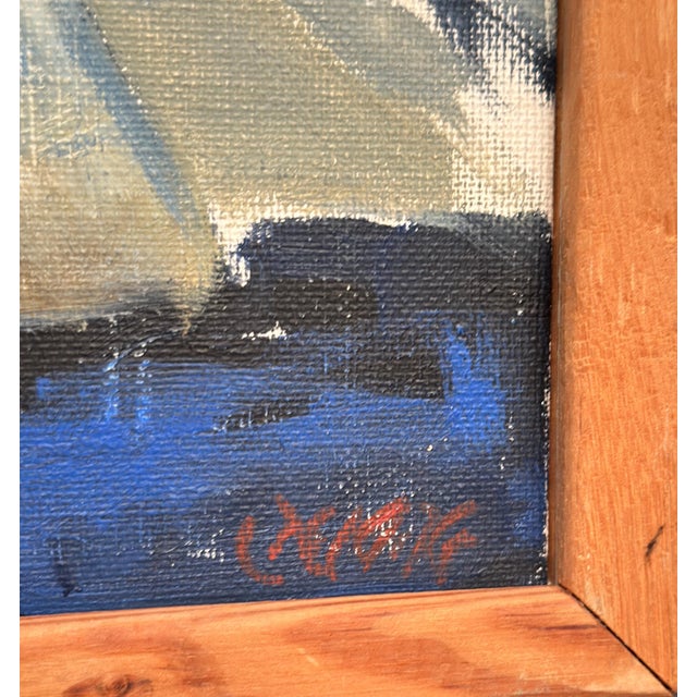 Stig Delang, Landscape, 1950s, Oil on Canvas, Framed For Sale - Image 12 of 18