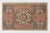 Vintage Turkish Wool Door Mat – Medallion & Mustard Floral Border - 1' 10'' X 3' 5'' A vintage Turkish handwoven door mat...