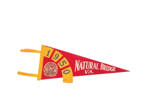 1950 Natural Bridge Virginia Felt Flag