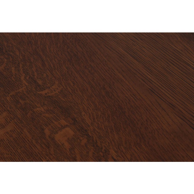 Pair Stickley Arts & Crafts Mission Oak Lamp Tables For Sale - Image 11 of 17
