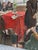 Wood 1960’s Social Realism Soviet Large Scale Painting For Sale - Image 7 of 10