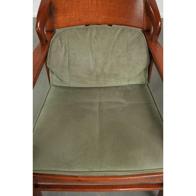 Art Nouveau Jugendstil Dining Chairs with Suede Upholstery from Schuitema, Set of 6 For Sale - Image 17 of 18