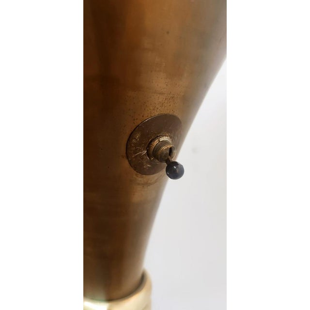 Art Deco Brass Floor Lamp, 1940s For Sale - Image 9 of 18