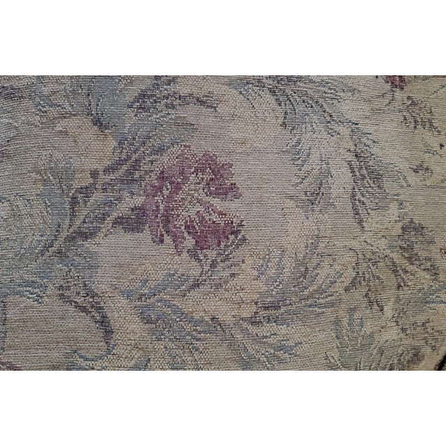 English Thomasville Traditional English Skirted Pillowback Sofa in Earth Tones For Sale - Image 3 of 5