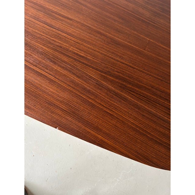 Brown Vintage Danish Dining Table by Cabinetmaker Lau Lauritsen, 2000s For Sale - Image 8 of 9