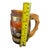 Vintage Siesta Ware Amber Glass Western Barware Set With 6 Mugs & Wood Caddy For Sale - Image 11 of 12
