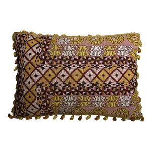 Circa 1850 Antique Uzbak Pillow