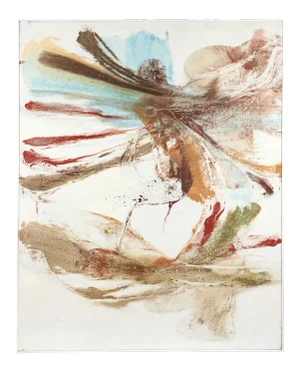 1970 Abstract Oil Painting by Alan Goldstein, Framed
