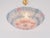 1950s Murano Glass Floral Barovier & Toso Blue Clear Pink Flower Basket Chandelier For Sale - Image 6 of 12
