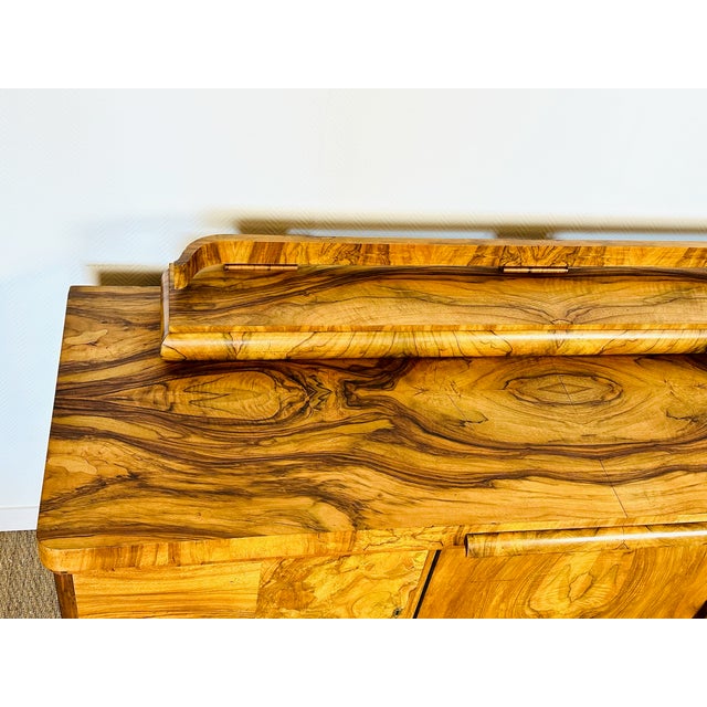 1930s Art Deco Walnut Burl Sideboard by Jules Leleu, 1930 For Sale - Image 5 of 18