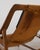 Animal Skin Attributed Liceu De Artes E Oficios Cognac Leather Lounge Chair and Ottoman, Brazil 1960s For Sale - Image 7 of 16