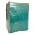 Antique 19th Century Chinese Export Porcelain Aqua Green Monochrome Glaze Pillow Form Flower Brick Block Vase For Sale