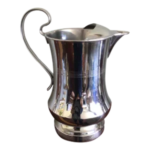 Vintage Farberware New York Chrome Pitcher With Ice Screen