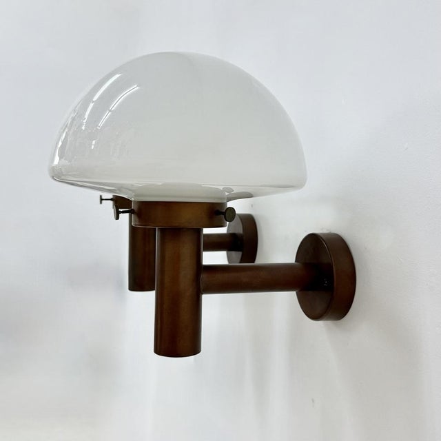 Copper Glass Globe Wall Sconces attributed to Lisa Pape, Sweden, 1970s, Set of 2 For Sale - Image 8 of 18