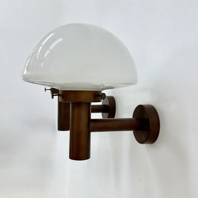 Copper Glass Globe Wall Sconces by Lisa Pape, Sweden, 1970s, Set of 2 For Sale - Image 8 of 18