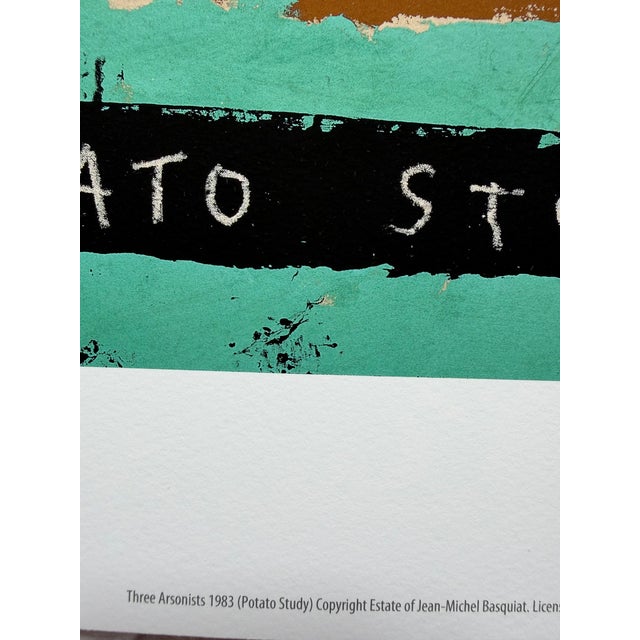 Jean Michel Basquiat Jean Michel Basquiat (1960-1988), Three Arstonists, 1983, (Patato Study), Copyright Estate of Jean Michel Basquiat, Licensed by Artestar Ny For Sale - Image 4 of 7