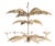 The Lola Wicker Palm Leaf Chandelier From the Fs Flores Collection For Sale