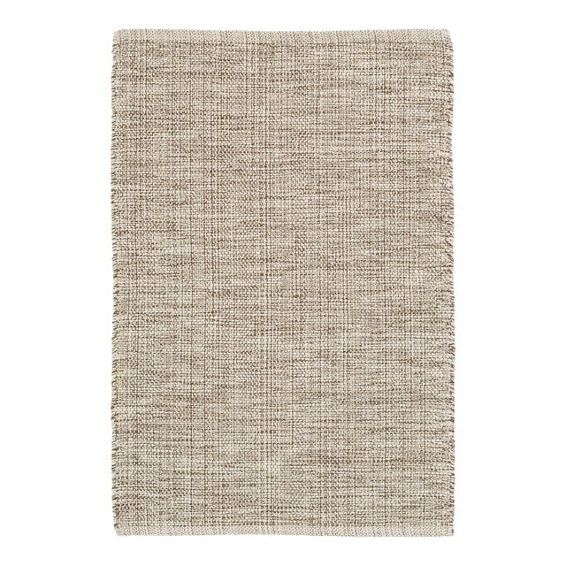 Dash & Albert by Annie Selke Marled Brown Woven Cotton Rug, 7' 6" x 9' 6" For Sale