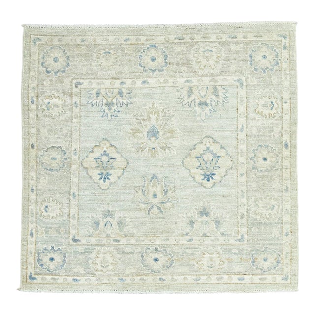 Oushak Square Rug 3'2"x 3'1" For Sale