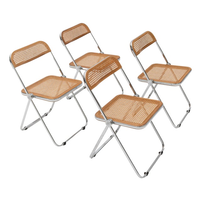 Plia Chairs by Giancarlo Piretti for Anonima Castelli, 1960s, Set of 4 For Sale