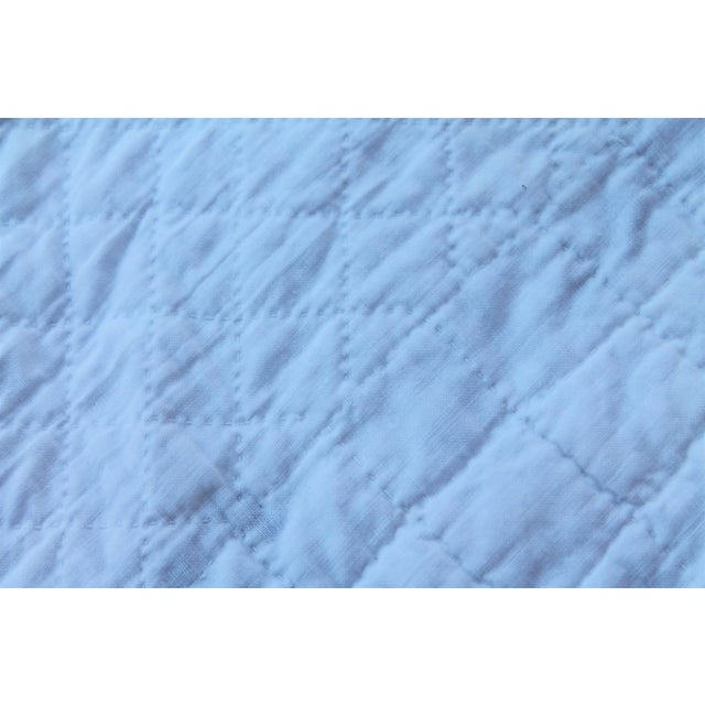 Early 20th Century Nine Patch Postage Stamp Quilt For Sale - Image 5 of 8