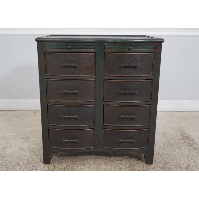 Age: Approx: 20 Years Old Details: Factory Distressed Green Nice Decorative Chests Quality Construction Decorative...