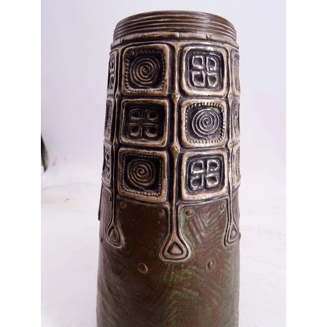 Art Nouveau Antique Gustav Gurschner 1906 Bronze Table Vase Art Nouveau Kunst-Erzgiesserei For Sale - Image 3 of 9