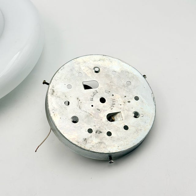Space Age UFO Ceiling Lamp in White Opaline Glass, Italy, 1970s For Sale - Image 13 of 15