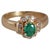 Vintage 18ct Gold Emerald & Diamond Ring, 1970s For Sale - Image 9 of 9