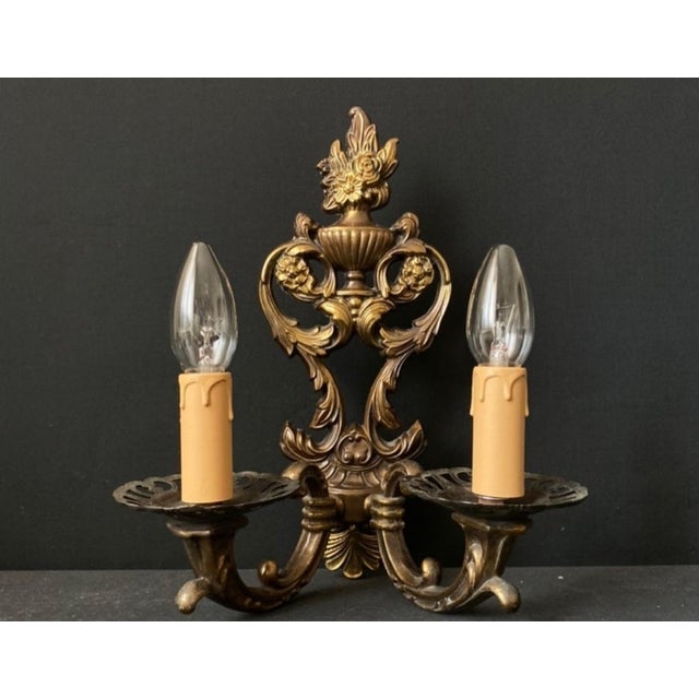 Metal Vintage Wall Lights, 1960s, Set of 2 For Sale - Image 7 of 12