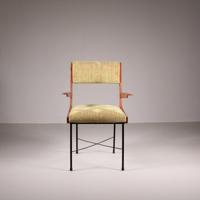 Vintage Chair in Velvet For Sale - Image 12 of 15