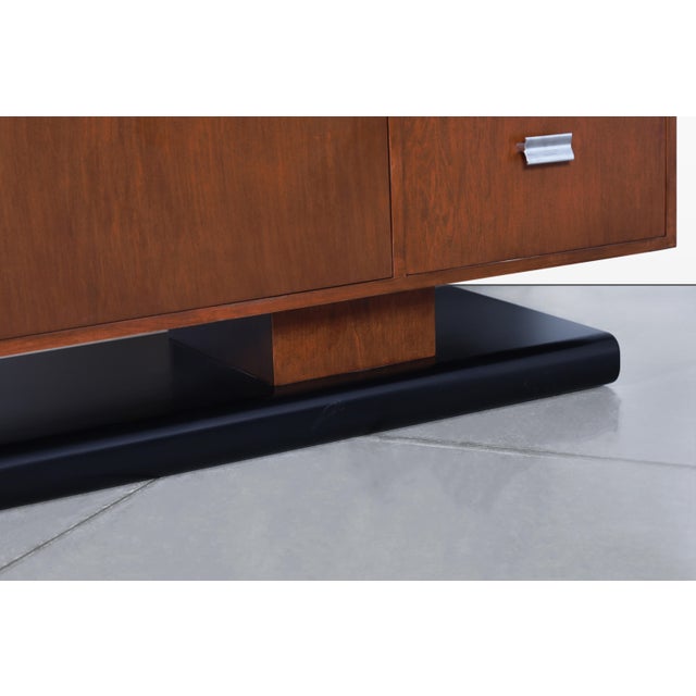 Sienna Vintage Custom-Made Walnut Credenza For Sale - Image 8 of 12