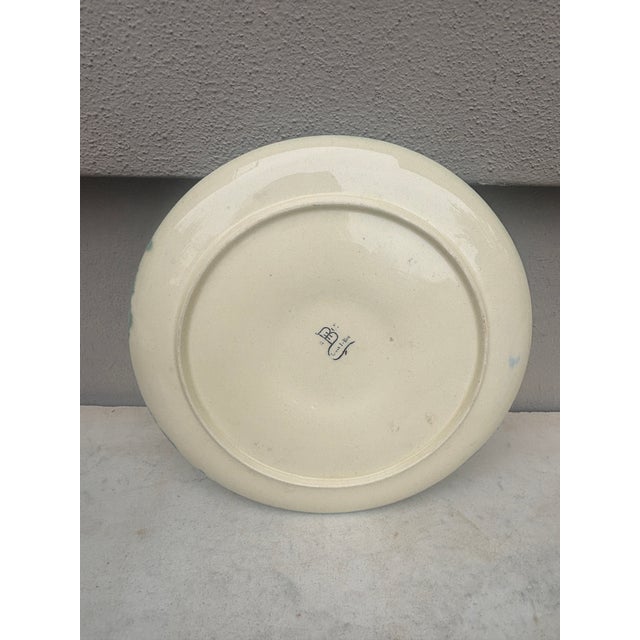 Late 19th Century French Majolica Oyster Plate Choisy-Le-Roi, Circa 1880 For Sale - Image 5 of 5