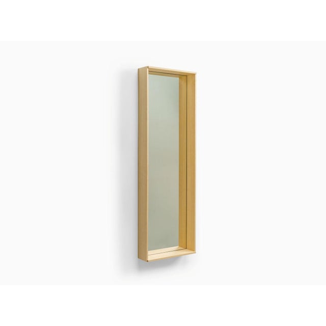 Brown Campo Minimalist Wall Mirror in Ash by Filipe & Viricel For Sale - Image 8 of 8