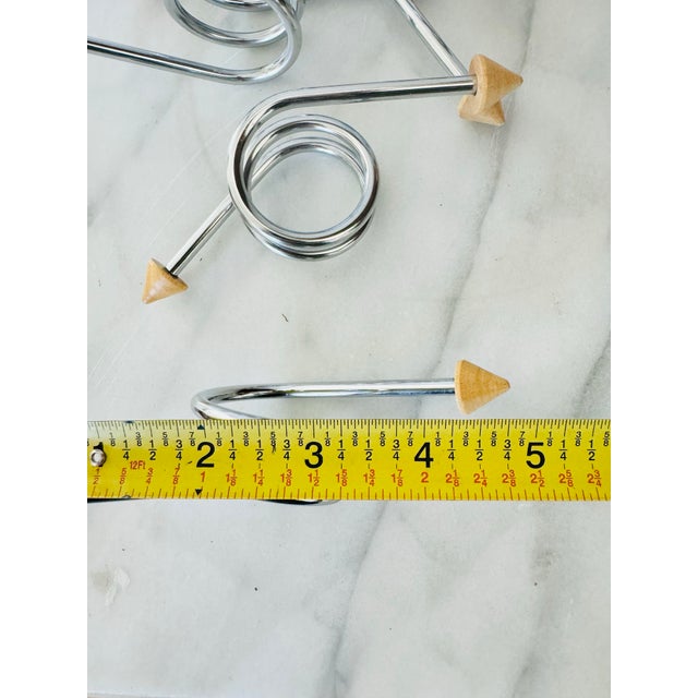 Late 20th Century Post-Modern Vintage Spring Napkin Rings - Set of 6 For Sale - Image 5 of 9