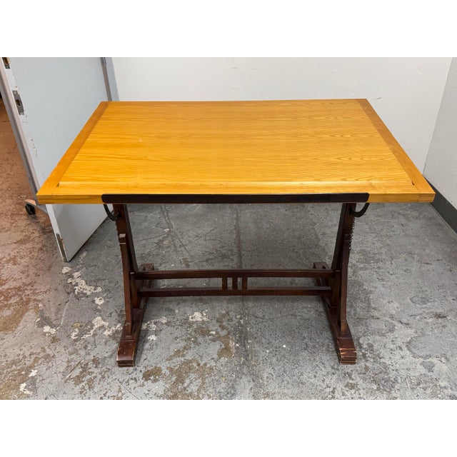 Restoration Hardware 1920s French Drafting Table For Sale - Image 11 of 11