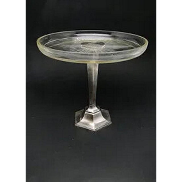 Metal Art Deco Platter from Fraget, Poland, 1930s For Sale - Image 7 of 10
