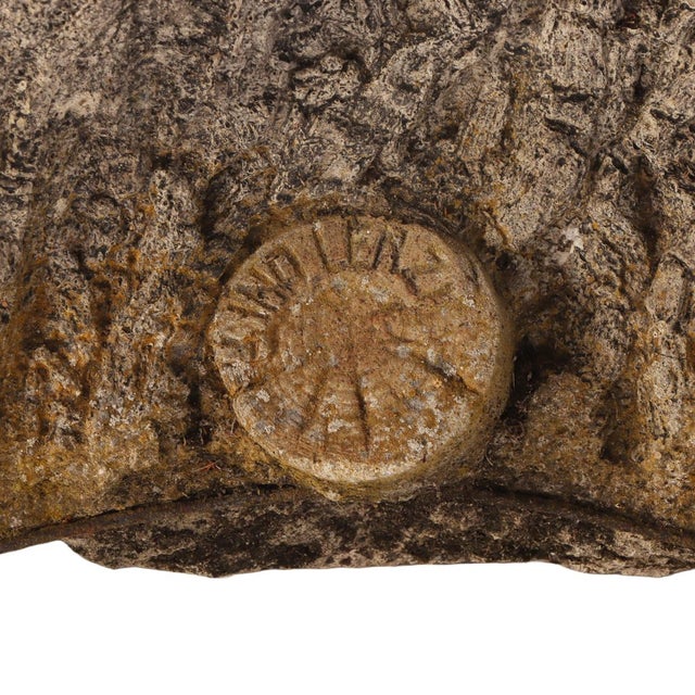 1950s A French or Italian Cast Stone Faux Bois Garden Table, C. 1950. For Sale - Image 5 of 5