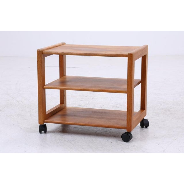 Vintage Serving Trolley in Teak For Sale - Image 5 of 12