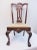 19th century Centennial Chippendale side chair, solid mahogany frame with needlepoint slip seat, shell carved seat rail,...