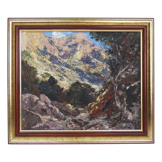Bernardino Celia Colomb, La Calobra, 1970, Oil Painting, Framed For Sale