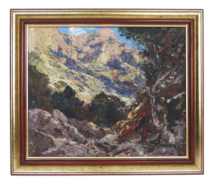 Bernardino Celia Colomb, La Calobra, 1970, Oil Painting, Framed