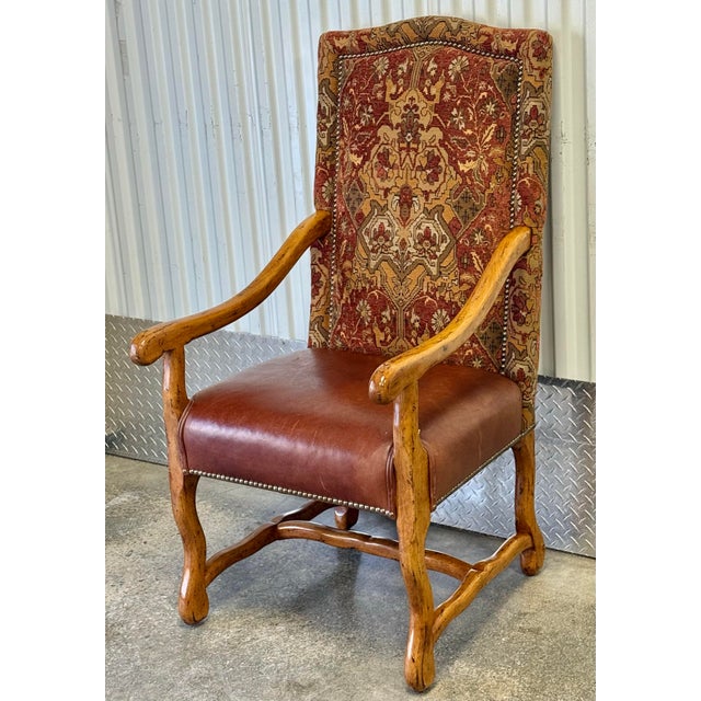 Late 20th Century Spanish Colonial/ Southwestern Dining Chairs - Set of 6 For Sale In New York - Image 6 of 12