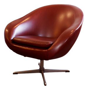 Dark Red Cocktail Chair, 1970s