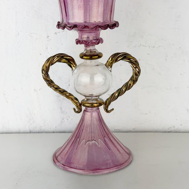 Vintage Murano Glass Goblet, 1930s For Sale - Image 4 of 15