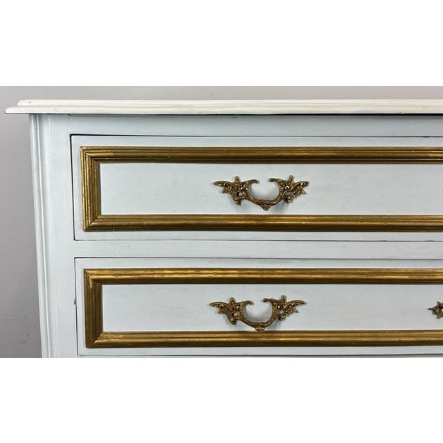 Vintage French Carved Chest of 3 Drawers For Sale - Image 3 of 17